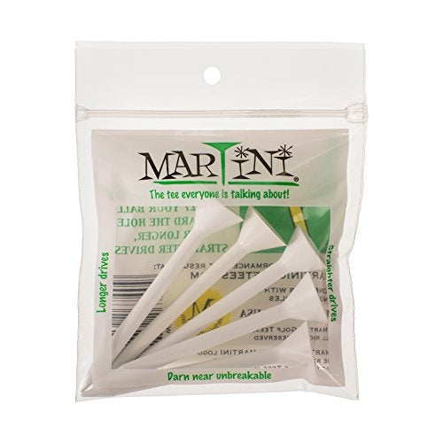 An image of NEW Martini Golf Tees 5 Count White on a white background
