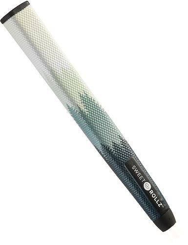 A product image of a Sweetrollz "Backcountry" golf grip with layers of trees on it