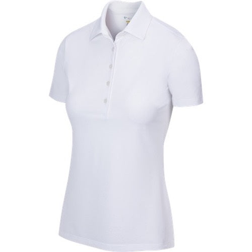 An image of Greg Norman Women's ML75 Freedom Polo - White - S on a white background