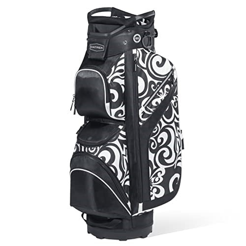 A hero image of a Datrek golf cart bag on a white background