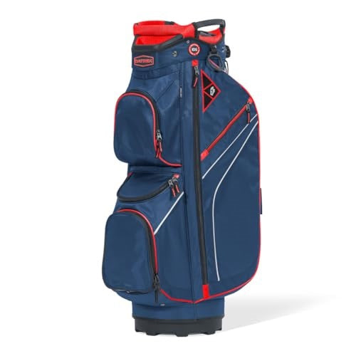 A hero image of a Datrek golf cart bag on a white background