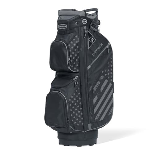 A hero image of a Datrek golf cart bag on a white background
