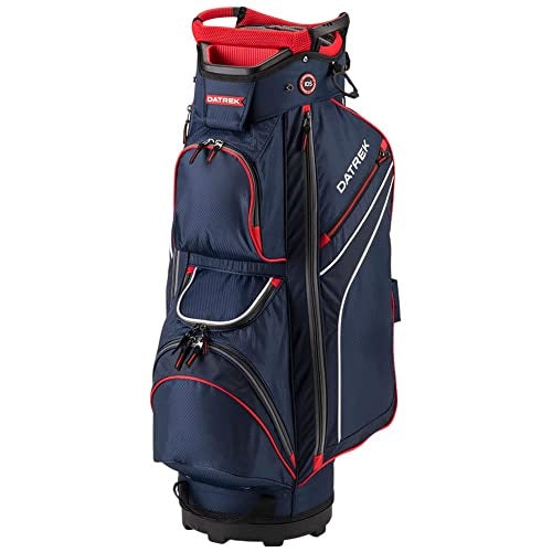 An image of Datrek DG Lite II Cart Bag - Navy/White/Red on a white background