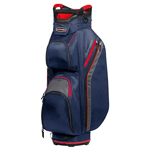 A hero image of a Datrek golf cart bag on a white background