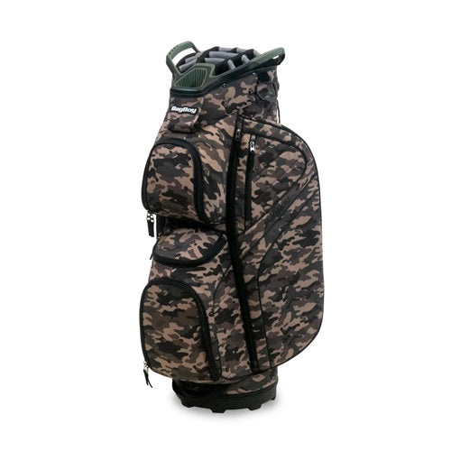 A hero image of a Bag Boy golf cart bag on a white background