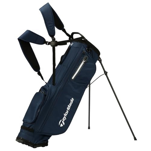 An image of TaylorMade 2024 Flextech Superlite Stand Bag - Navy on a white background