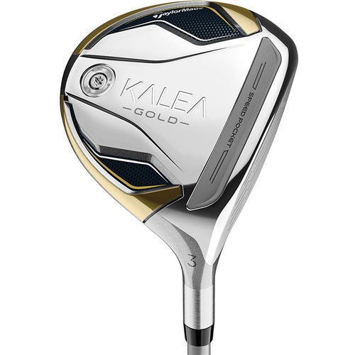 TaylorMade Kalea Gold fairway wood on a white background