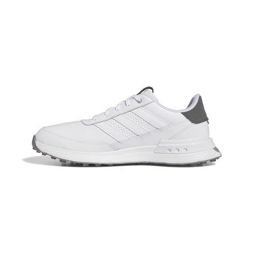 White Adidas sneaker on a white background