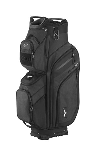 An image of Mizuno 2025 BR-D4C Golf Cart Bag - Heathered Charcoal on a white background