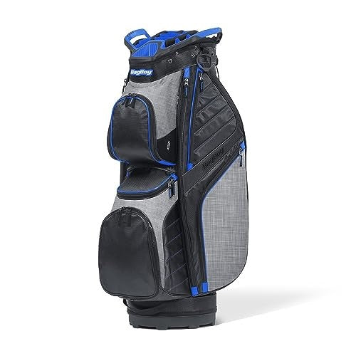 A hero image of a Bag Boy golf cart bag on a white background