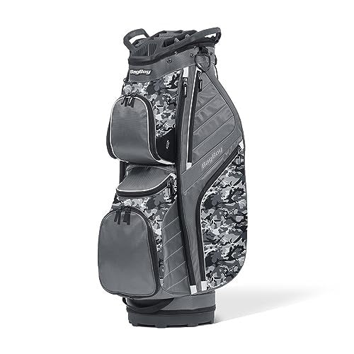 A hero image of a Bag Boy golf cart bag on a white background