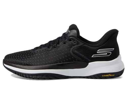 An image of Skechers Viper Court Elite Pickleball Shoes - Black/White - 8.5 on a white background