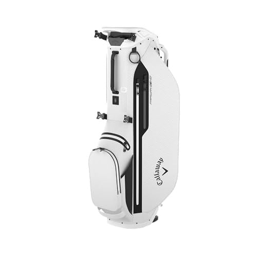 An image of Callaway 2024 Fairway C HD Stand Bag - White on a white background