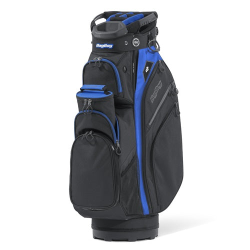 A hero image of a Bag Boy golf cart bag on a white background
