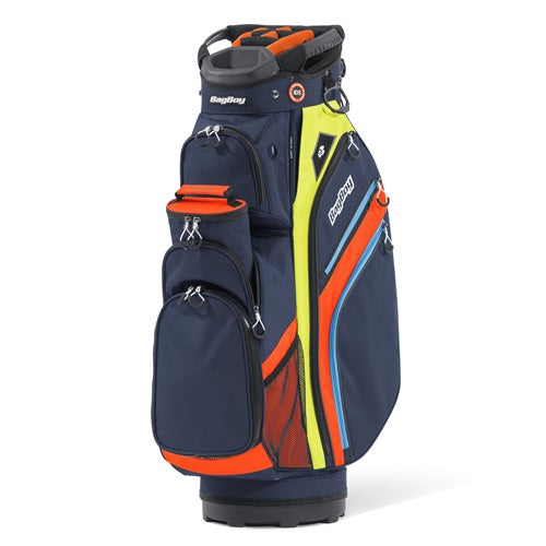 A hero image of a Bag Boy golf cart bag on a white background