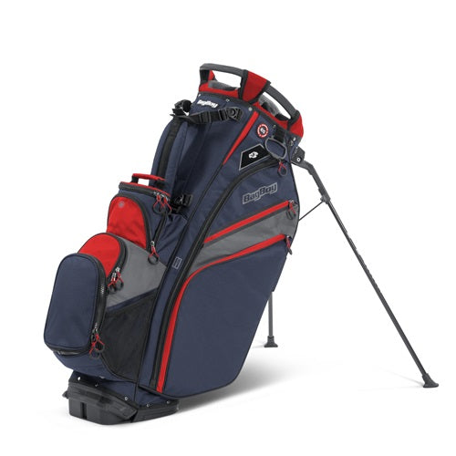 A hero image of a Bag Boy golf stand bag on a white background