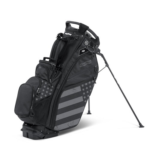 A hero image of a Bag Boy golf stand bag on a white background