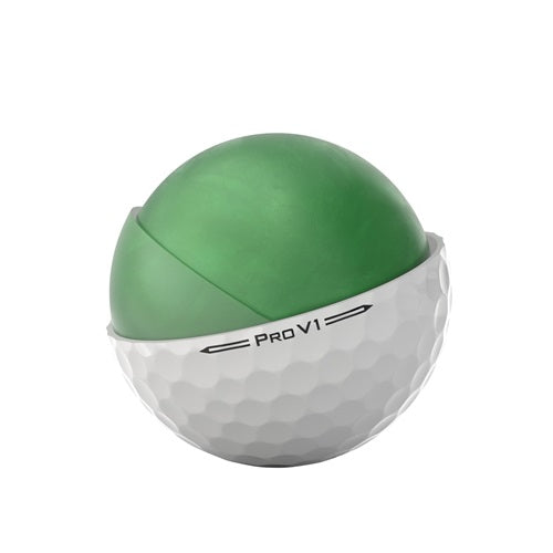 Product image of Titleist Pro V1 golf ball and core