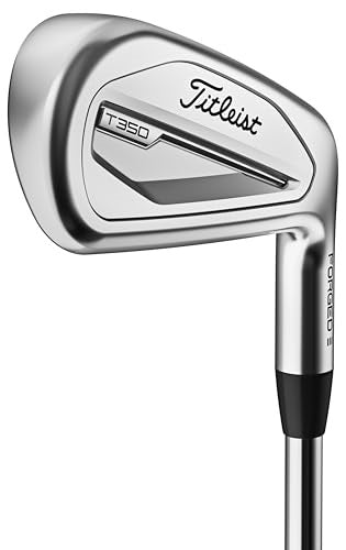 An image of Titleist T350 3G Iron Set on a white background