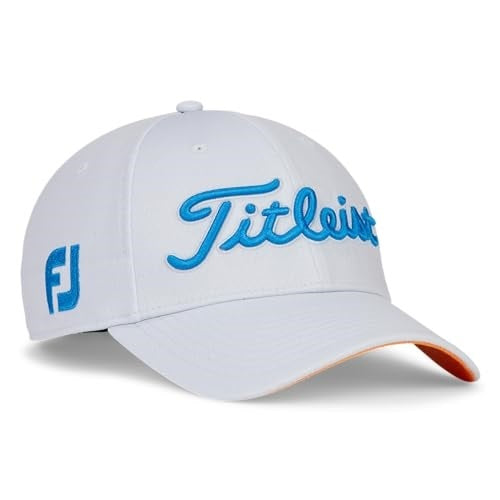 An image of Titleist Tour Elite Hat - Marble / Olympic / Bonfire - M / L on a white background