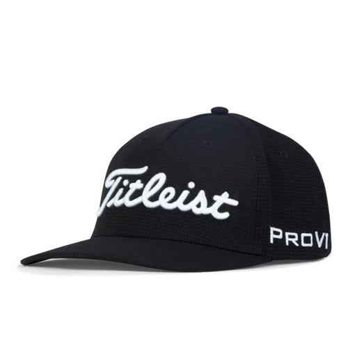 Titleist Tour Stretch Tech Hat - Black / White - L / XL