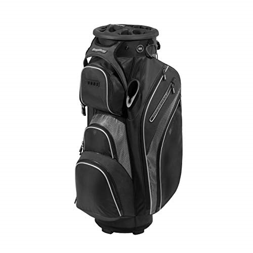 A hero image of a Bag Boy golf cart bag on a white background