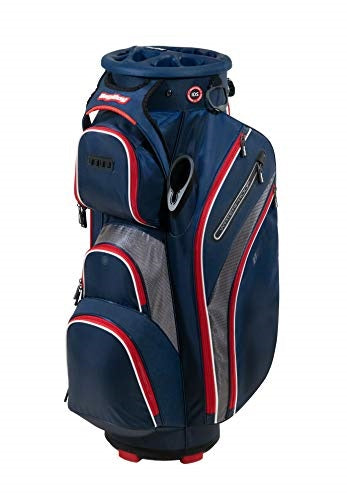 A hero image of a Bag Boy golf cart bag on a white background