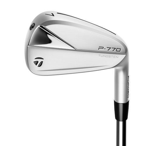 Product image of a TaylorMade P770 golf iron on a white background