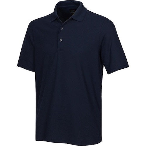 An image of Greg Norman Pro-Tech Micro Pique Polo - Navy - S on a white background