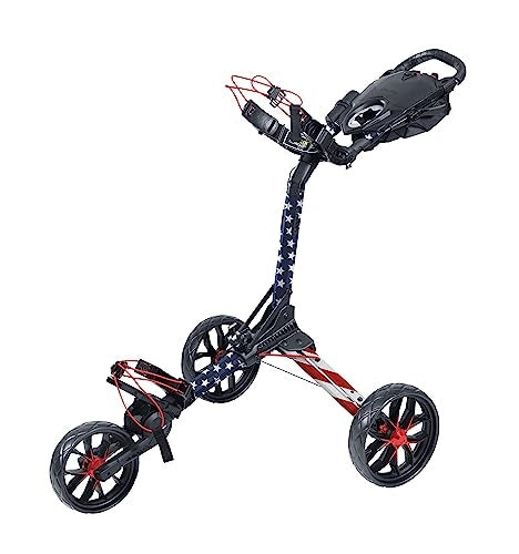 A hero image of a Bag Boy golf push cart on a white background