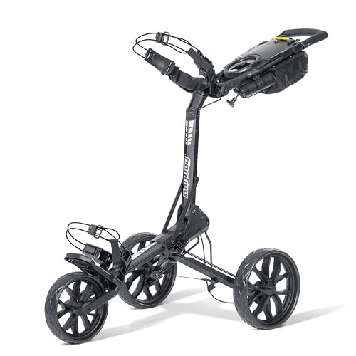A hero image of a Bag Boy golf push cart on a white background