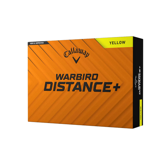 Hero image of a Callaway Warbird Distance Plus Yellow Golf Ball Box