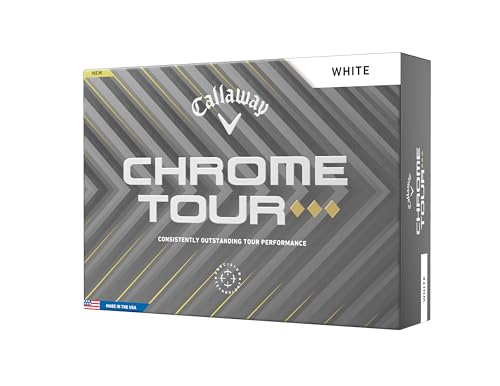 A hero image of a dozen box of Callaway Chrome Tour Triple Diamond Golf Balls