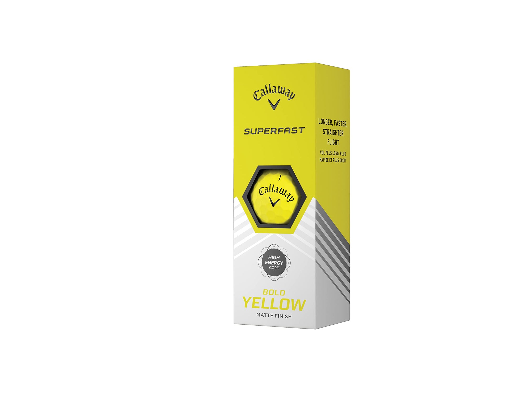A hero image of a Callaway Superfast Yellow Golf Ball Sleeve