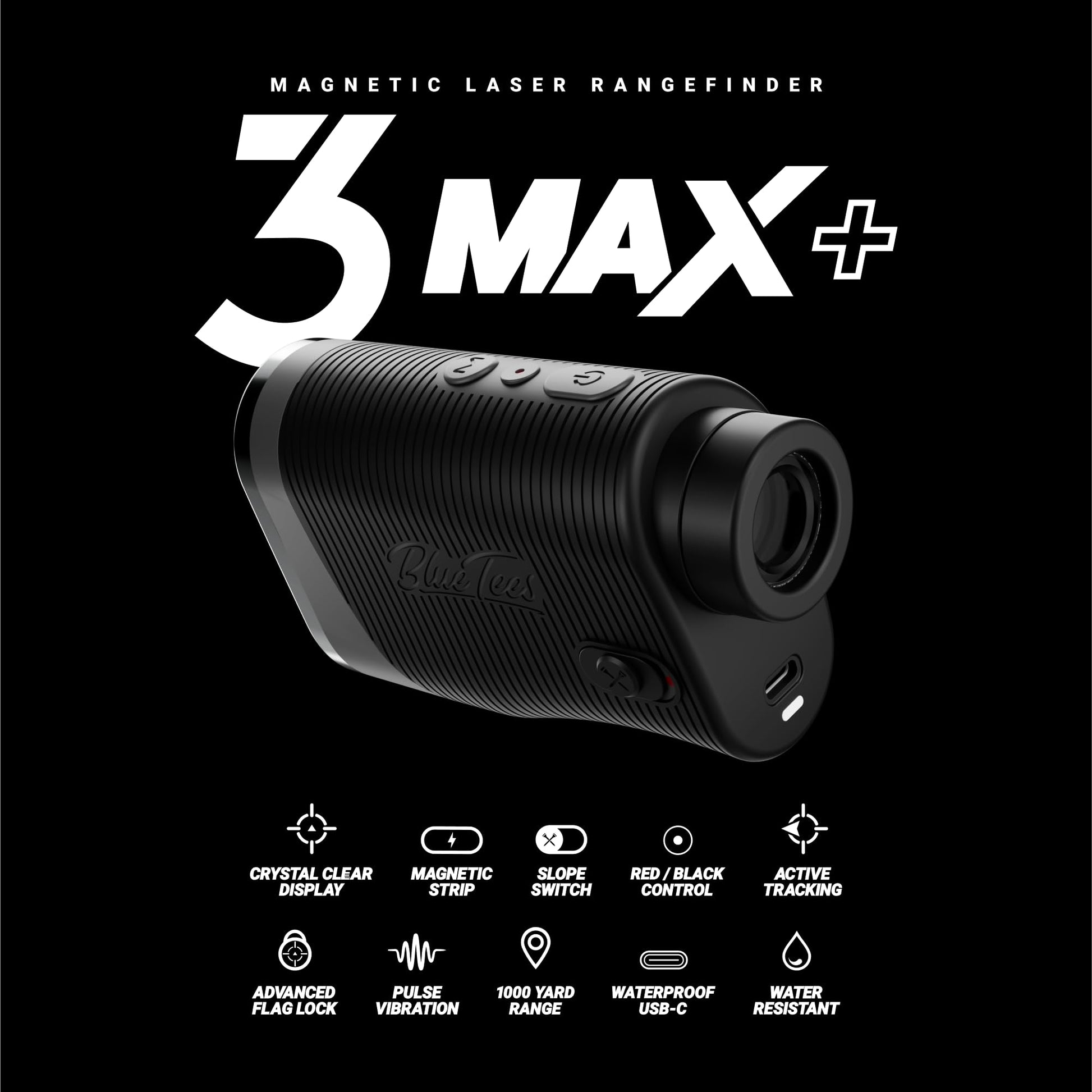 A highlight image of the Blue Tees Golf 3 Max Plus Golf Rangefinder