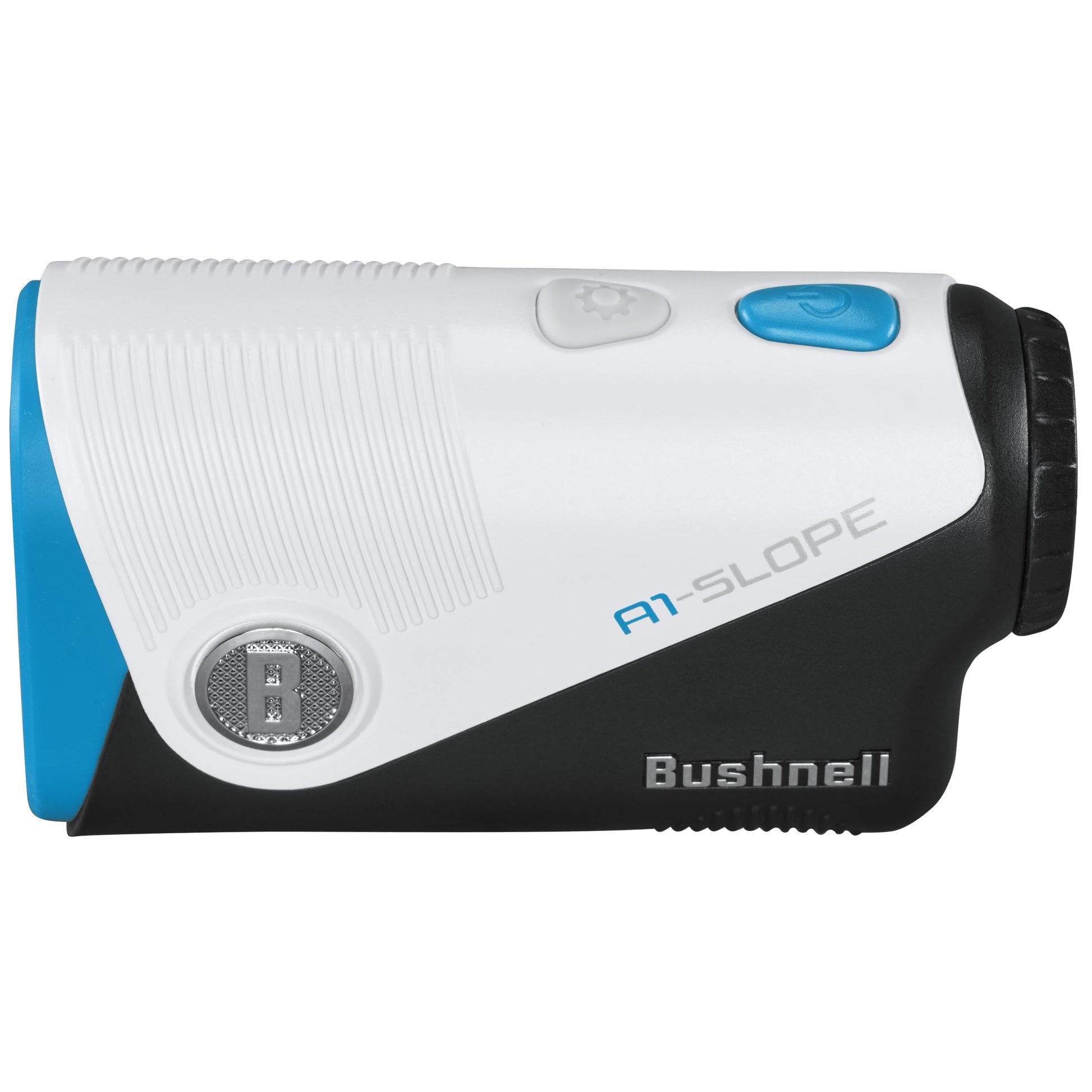 A hero image of the Bushnell A1-Slope golf rangefinder on a white background