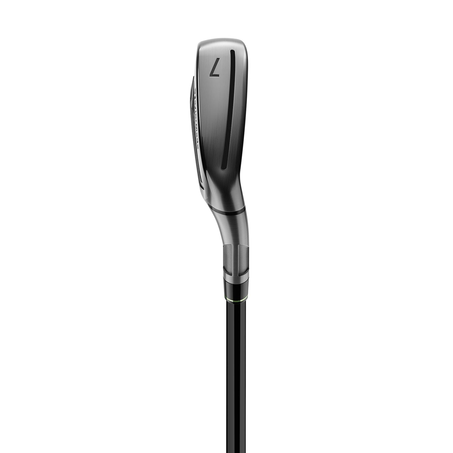 Product image of a TaylorMade golf iron on a white background