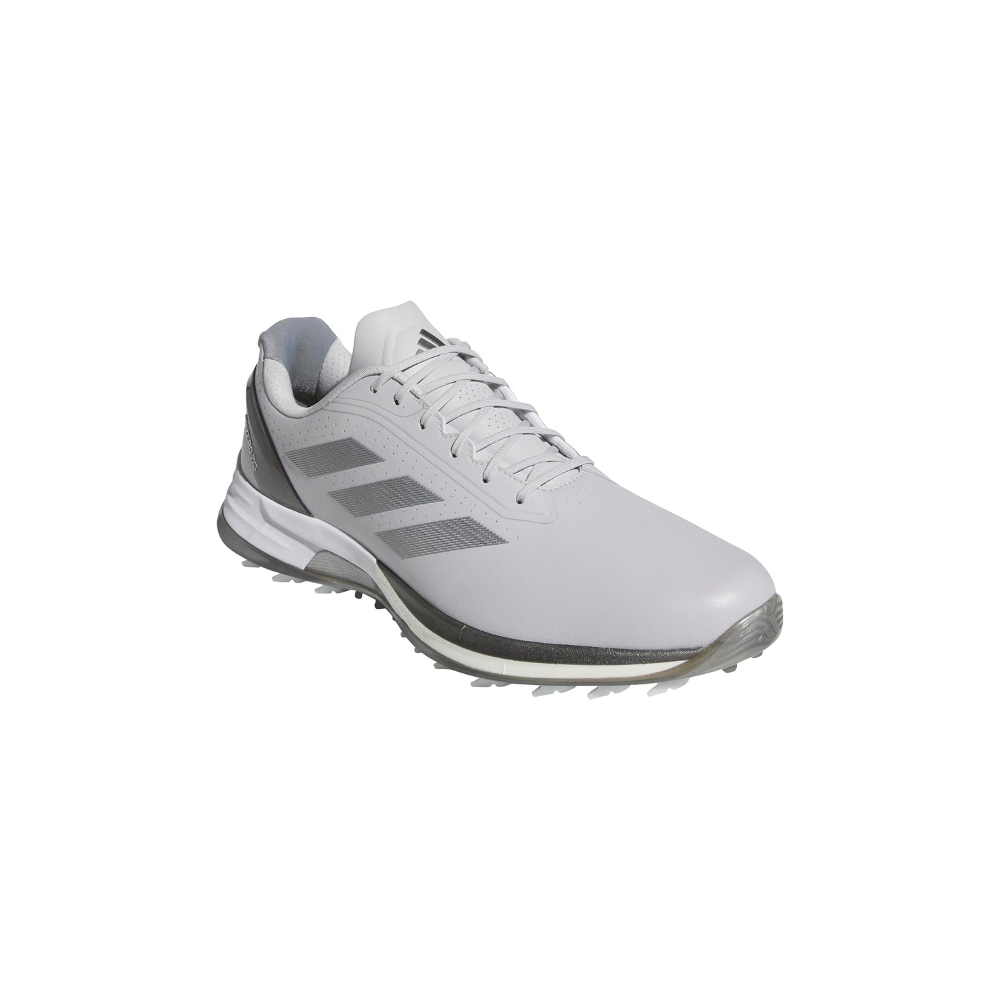 White Adidas golf shoe on a white background