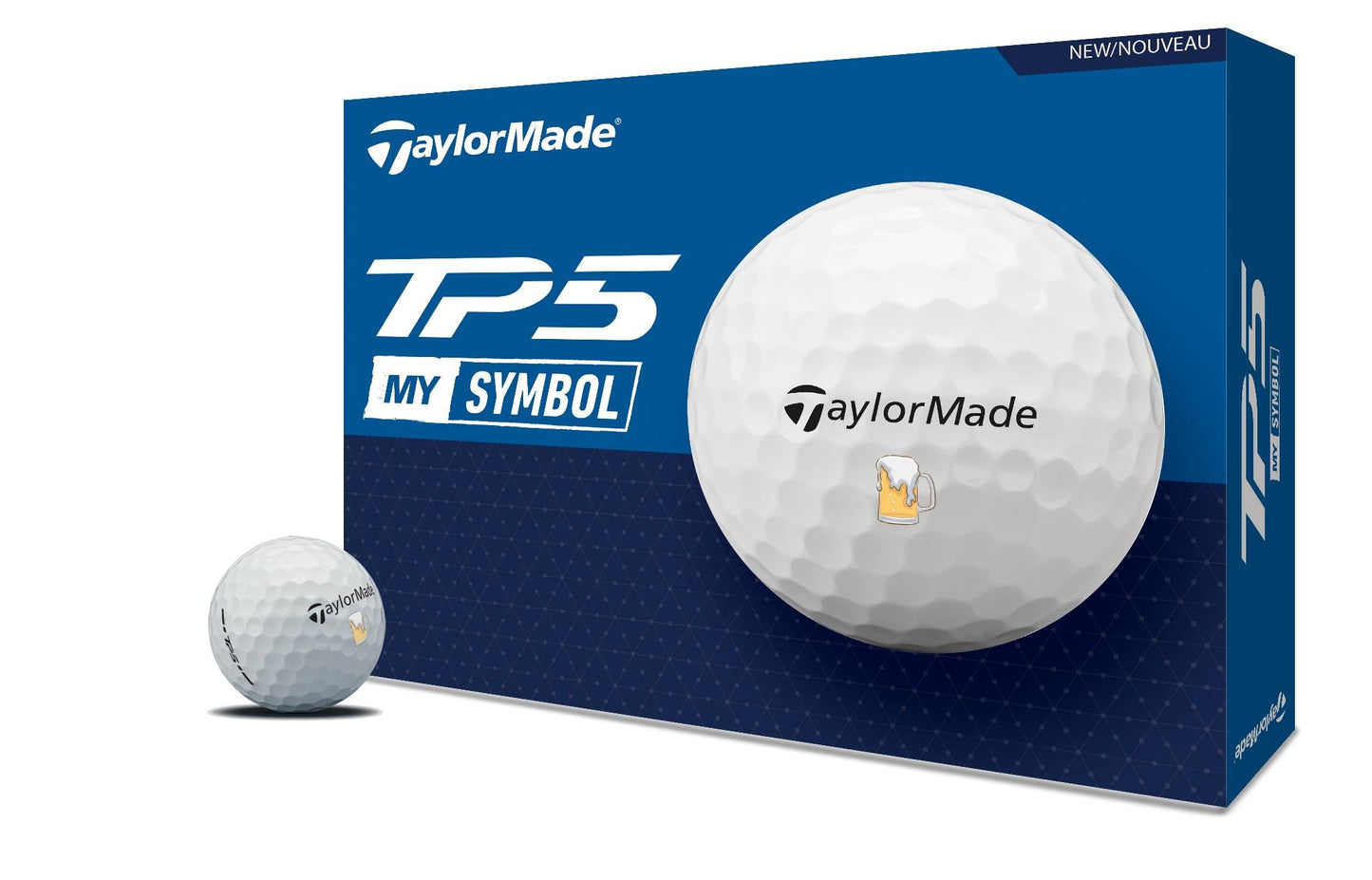 A box description of the TaylorMade TP5 My Symbol Golf Balls