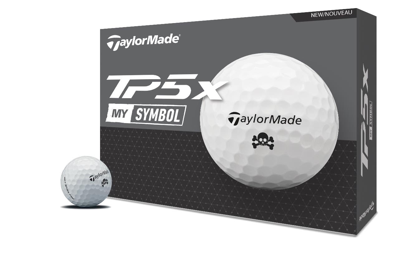 A box description of the TaylorMade TP5X Golf Balls