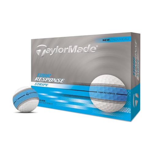 The box description of the TaylorMade Tour Response Stripe Golf Balls