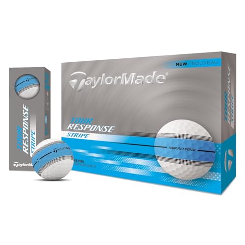 The box description of the TaylorMade Tour Response Stripe Golf Balls