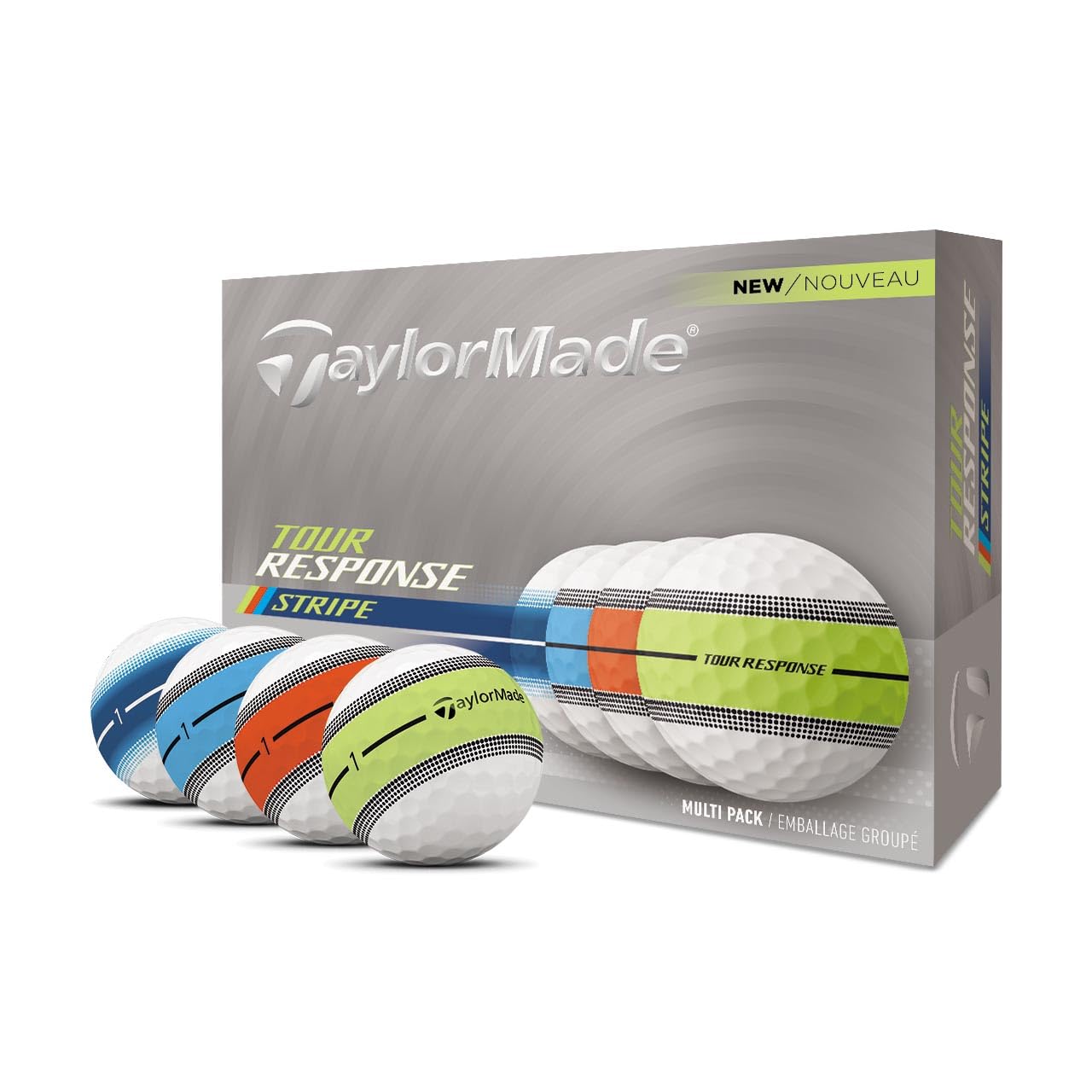 A hero image of the TaylorMade Tour Response Stripe Golf Balls