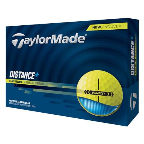 An image of the front side of the box of TaylorMade Distance + Golf Balls