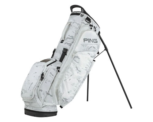 An image of PING Hoofer 231C Stand Bag - Double Strap - Multicam Alpine on a white background
