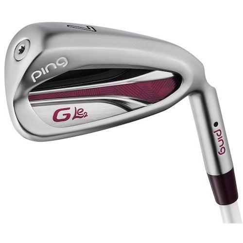 A hero image of a PING G Le2 iron on a white background.