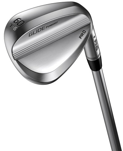A hero image of a PING Glide Pro Forged Wedge on a white background.