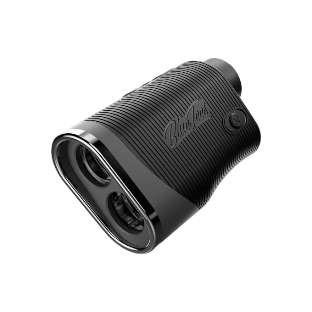 A hero image of a black Blur Tees Rangefinder on a white background