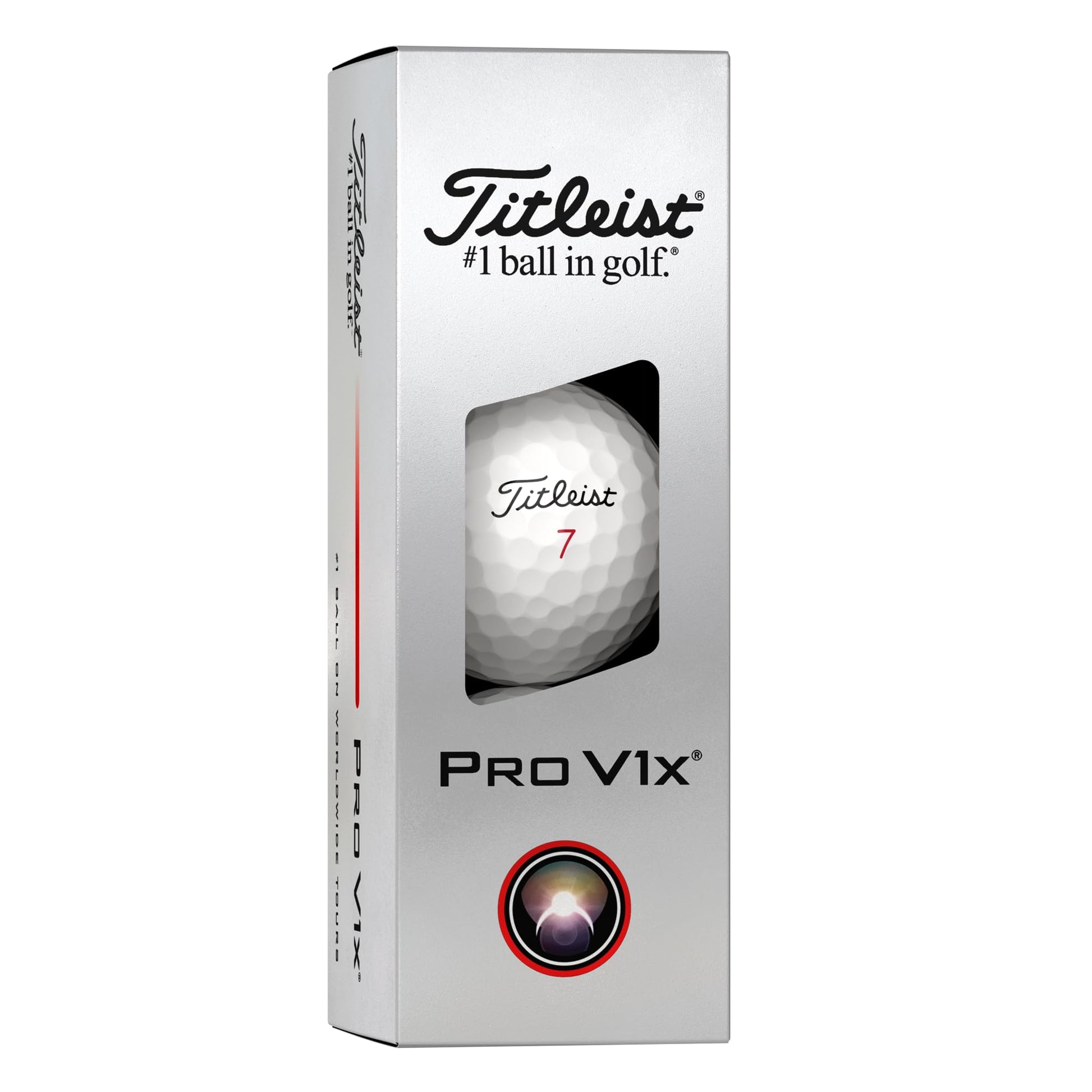 Product image of sleeve of Titleist Pro V1x golf balls