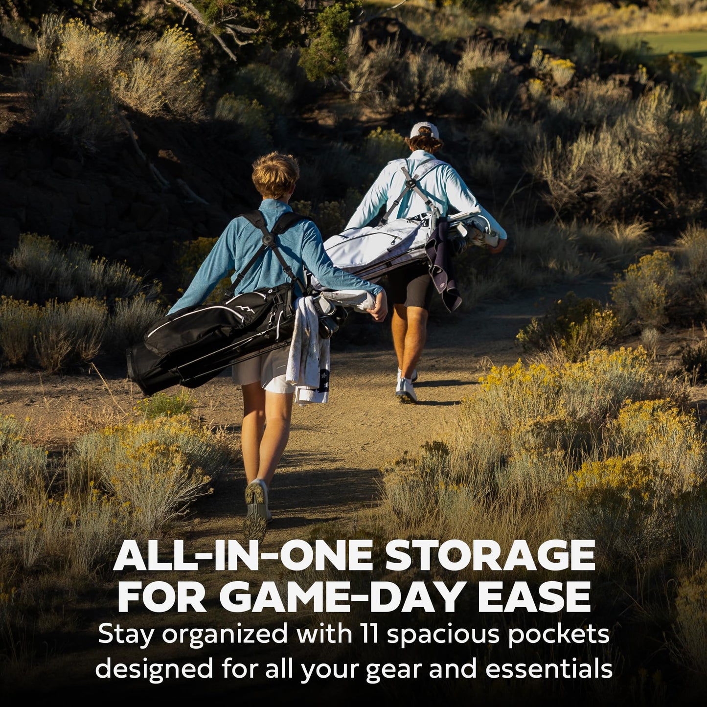 Ad image of Sun Mountain golf product features